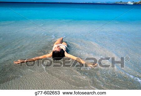 Stock Image - Colombier Bay. St. Barts. Caribbean. Fotosearch