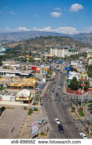 Stock Image - Colonia Palmira, Tegucigalpa, Honduras. Fotosearch