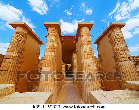Colonnade archeological remains, Saqqara necropolis, near Memphis, Egypt View Large Photo Image Stock Image - Colonnade archeological remains, Saqqara necropolis, near Memphis, Egypt. Fotosearch