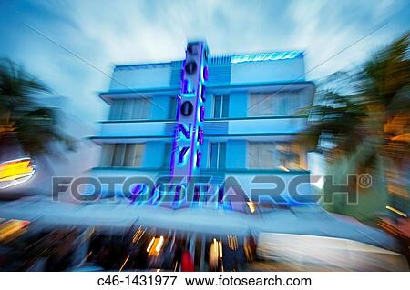 Colony Hotel, Ocean Drive, South Beach, Art deco district, Miami beach, Florida, USA View Large Photo Image Stock Photo - Colony Hotel, Ocean Drive, South Beach, Art deco district, Miami beach, Florida, USA. Fotosearch