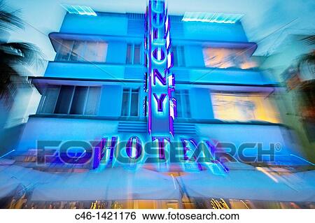 Colony Hotel, Ocean Drive, South Beach, Art deco district, Miami beach, Florida, USA View Large Photo Image Stock Photograph - Colony Hotel, Ocean Drive, South Beach, Art deco district, Miami beach, Florida, USA. Fotosearch