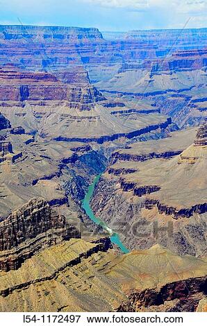 Colorado River South Rim Grand Canyon National Park Arizona View Large Photo Image Stock Photo - Colorado River South Rim Grand Canyon National Park Arizona. Fotosearch