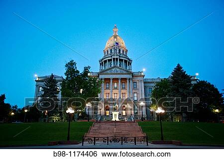 Colorado State Capitol Building View Large Photo Image Stock Photograph - Colorado State Capitol Building. Fotosearch