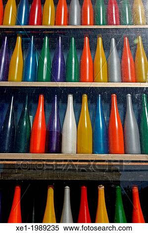 colored bottles, shop window, Barcelona, Catalonia, Spain View Large Photo Image Stock Photography - colored bottles, shop window, Barcelona, Catalonia, Spain. Fotosearch