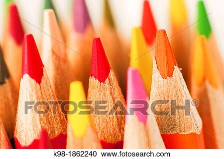 Stock Image - Colored pencils. Fotosearch