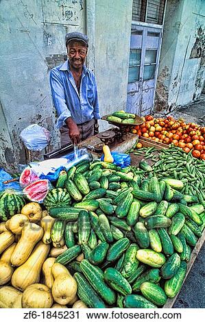 Colorful Local Man at Vegetable Market St Lucia View Large Photo Image Stock Image - Colorful Local Man at Vegetable Market St Lucia. Fotosearch