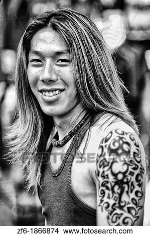 Colorful portrait of teenager with tattoos Harajuku Street in Japan View Large Photo Image Picture - Colorful portrait of teenager with tattoos Harajuku Street in Japan. Fotosearch