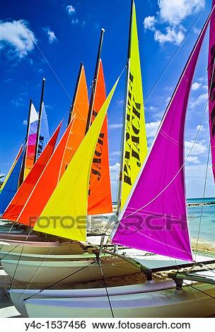 Colorful sailboats on Smathers Beach Key West Florida View Large Photo Image Stock Photograph - Colorful sailboats on Smathers Beach Key West Florida. Fotosearch