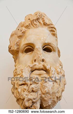 Colossal head of Zeus, National Archaeological Museum, Athens, Greece. View Large Photo Image Stock Image - Colossal head of Zeus, National Archaeological Museum, Athens, Greece.. Fotosearch