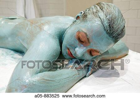 Colour energy, turquoise wrap body treatment in spa, Lierganes. Pas-Miera, Cantabria, Spain View Large Photo Image Stock Photography - Colour energy, turquoise wrap body treatment in spa, Lierganes. Pas-Miera, Cantabria, Spain. Fotosearch