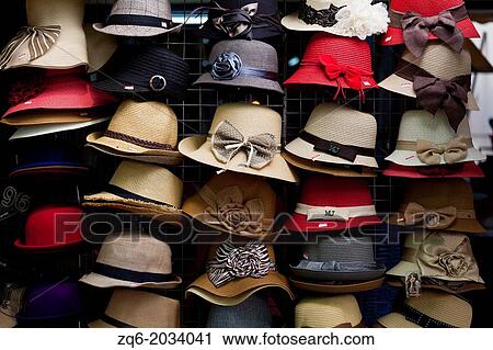 Colourful Hats on the Chatuchak Market in Bangkok. View Large Photo Image Stock Image - Colourful Hats on the Chatuchak Market in Bangkok.. Fotosearch