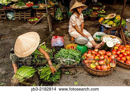 Colourful Street Market, Hoi An, Quang Nam Province, Vietnam. View Large Photo Image Picture - Colourful Street Market, Hoi An, Quang Nam Province, Vietnam.. Fotosearch