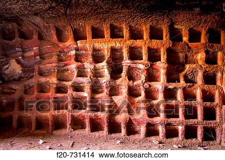 Picture - Columbarium, Petra. Jordan. Fotosearch