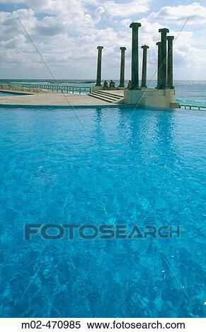 Stock Photography - Columns. Cancn. Quintana Roo. Mexico.. Fotosearch