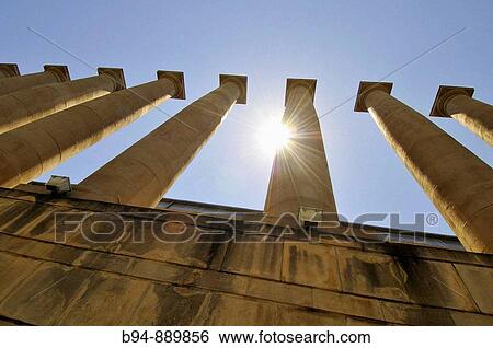 Columns in Pla? a d? Espanya, Barcelona. Catalonia, Spain View Large Photo Image Stock Photograph - Columns in Pla? a d? Espanya, Barcelona. Catalonia, Spain. Fotosearch