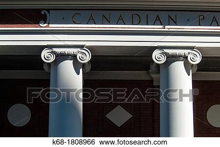 columns on the train station in downtown Vancouver, BC, Canada View Large Photo Image Stock Photograph - columns on the train station in downtown Vancouver, BC, Canada. Fotosearch