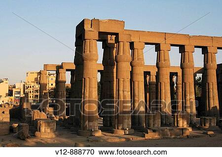 columns, Temple Of Luxor, Luxor, Egypt View Large Photo Image Stock Image - columns, Temple Of Luxor, Luxor, Egypt. Fotosearch