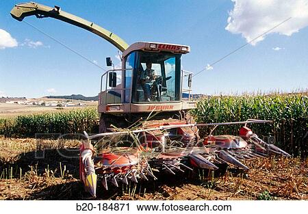 Combine-harvester. Navarre. Spain View Large Photo Image Stock Image - Combine-harvester. Navarre. Spain. Fotosearch