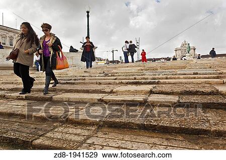commerce square in lisbon. portugal View Large Photo Image Stock Photo - commerce square in lisbon. portugal. Fotosearch