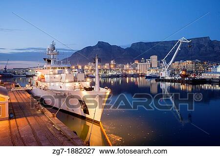Commercial docks at the Victoria and Alfred Waterfront, Cape Town View Large Photo Image Stock Photo - Commercial docks at the Victoria and Alfred Waterfront, Cape Town. Fotosearch
