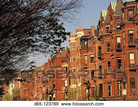 Commonwealth Avenue. Boston. Massachusetts. USA View Large Photo Image Stock Photo - Commonwealth Avenue. Boston. Massachusetts. USA. Fotosearch