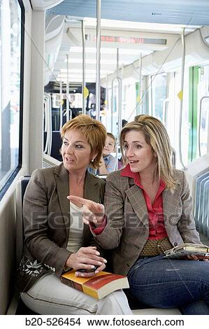 Picture - Commuters. Tramway. Bilbao, Bizkaia, Euskadi. Spain.. Fotosearch