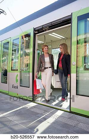 Commuters. Tramway. Bilbao, Bizkaia, Euskadi. Spain. View Large Photo Image Stock Photo - Commuters. Tramway. Bilbao, Bizkaia, Euskadi. Spain.. Fotosearch