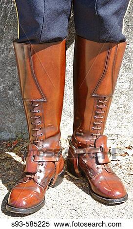 Comox Nautical Days Parade. The polished boots of a Royal officer. BC, Canada View Large Photo Image Stock Photography - Comox Nautical Days Parade. The polished boots of a Royal officer. BC, Canada. Fotosearch