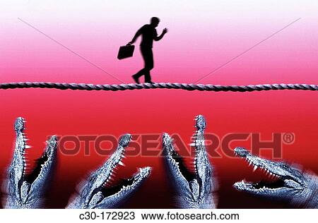 Stock Image - Competition in the business world. Fotosearch