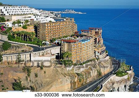 Complejo tur? stico en Gran Canaria Canary Islands Espaa View Large Photo Image Stock Photograph - Complejo tur? stico en Gran Canaria Canary Islands Espaa. Fotosearch