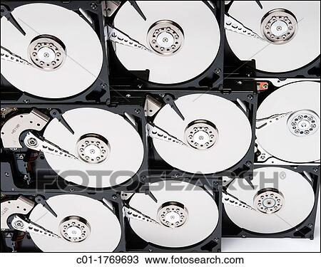 Computer hard drives View Large Photo Image Stock Image - Computer hard drives. Fotosearch