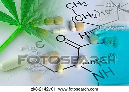 Stock Image - Conceptual Composition of alternative medicine.. Fotosearch