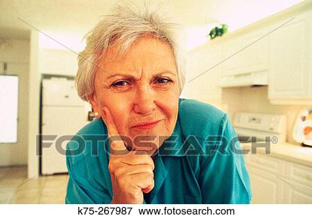 concerned senior View Large Photo Image Stock Photo - concerned senior. Fotosearch