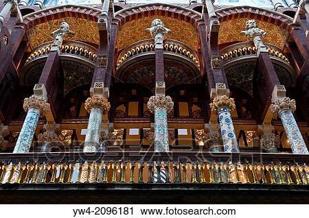 Concert hall Palau de la Musica Catalana, Barcelona, Catalonia, Spain. View Large Photo Image Stock Image - Concert hall Palau de la Musica Catalana, Barcelona, Catalonia, Spain.. Fotosearch