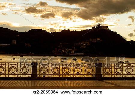 Concha bay, Donostia - San Sebastian, Basque Country, Spain View Large Photo Image Picture - Concha bay, Donostia - San Sebastian, Basque Country, Spain. Fotosearch