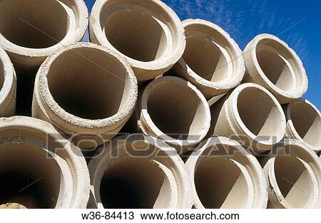 Concrete pipes View Large Photo Image Stock Image - Concrete pipes. Fotosearch