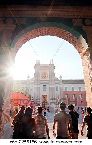 Conde Duque cultural center, Madrid. View Large Photo Image Stock Photograph - Conde Duque cultural center, Madrid.. Fotosearch