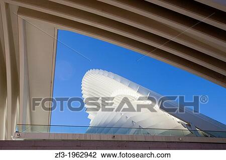 Conference and Exhibition Centre of Oviedo, built by Santiago Calatrava View Large Photo Image Stock Image - Conference and Exhibition Centre of Oviedo, built by Santiago Calatrava. Fotosearch