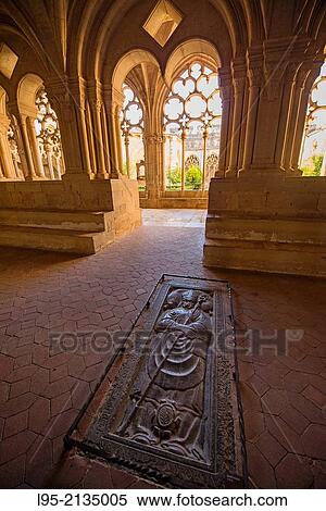 Conference hall with ground tombstones for the principals of the monastery, Monastery of Santes Creus, Spain. View Large Photo Image Stock Photography - Conference hall with ground tombstones for the principals of the monastery, Monastery of Santes Creus, Spain.. Fotosearch