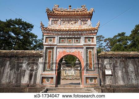 Cong Gate at the tomb of Emperor Tu Duc, near Hue, Vietnam View Large Photo Image Stock Photo - Cong Gate at the tomb of Emperor Tu Duc, near Hue, Vietnam. Fotosearch