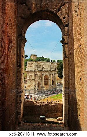 Constantine Arch from Colosseum View Large Photo Image Stock Image - Constantine Arch from Colosseum. Fotosearch