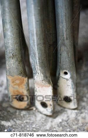 Construction scaffolding crossbeams ends View Large Photo Image Stock Photograph - Construction scaffolding crossbeams ends. Fotosearch