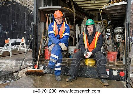 Stock Image - Construction worker. Fotosearch