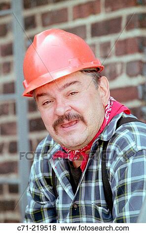 Construction worker View Large Photo Image Stock Photo - Construction worker. Fotosearch