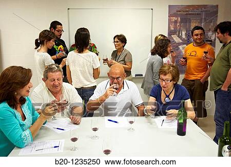 Consumers tasting wine tutored by a sensory analysis specialist, AZTI-Tecnalia Marine and Food Research Center, Derio, Bizkaia, Euskadi, Spain View Large Photo Image Stock Image - Consumers tasting wine tutored by a sensory analysis specialist, AZTI-Tecnalia Marine and Food Research Center, Derio, Bizkaia, Euskadi, Spain. Fotosearch