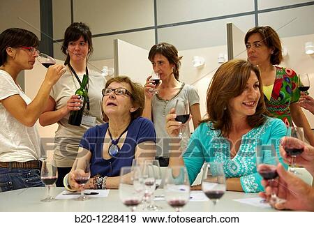Consumers tasting wine tutored by a sensory analysis specialist, AZTI-Tecnalia Marine and Food Research Center, Derio, Bizkaia, Euskadi, Spain View Large Photo Image Stock Photo - Consumers tasting wine tutored by a sensory analysis specialist, AZTI-Tecnalia Marine and Food Research Center, Derio, Bizkaia, Euskadi, Spain. Fotosearch