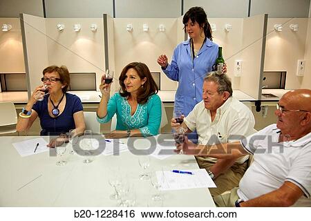 Consumers tasting wine tutored by a sensory analysis specialist, AZTI-Tecnalia Marine and Food Research Center, Derio, Bizkaia, Euskadi, Spain View Large Photo Image Stock Photograph - Consumers tasting wine tutored by a sensory analysis specialist, AZTI-Tecnalia Marine and Food Research Center, Derio, Bizkaia, Euskadi, Spain. Fotosearch