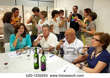 Consumers tasting wine tutored by a sensory analysis specialist, AZTI-Tecnalia Marine and Food Research Center, Derio, Bizkaia, Euskadi, Spain View Large Photo Image Stock Photography - Consumers tasting wine tutored by a sensory analysis specialist, AZTI-Tecnalia Marine and Food Research Center, Derio, Bizkaia, Euskadi, Spain. Fotosearch