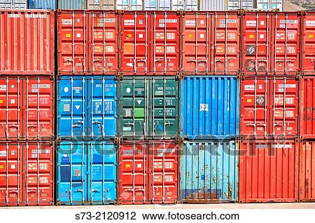 Containers at port of Cartagena. Murcia region, Spain View Large Photo Image Stock Image - Containers at port of Cartagena. Murcia region, Spain. Fotosearch