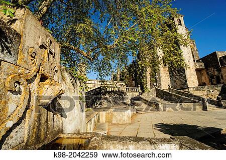 convent church of Christ, 1162, Tomar, Santarem district, Medio Tejo, region center, Portugal, Europe. View Large Photo Image Stock Photo - convent church of Christ, 1162, Tomar, Santarem district, Medio Tejo, region center, Portugal, Europe.. Fotosearch